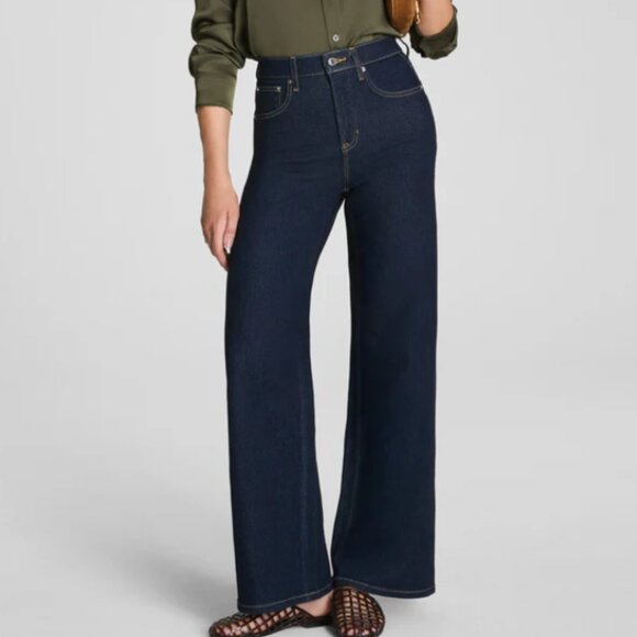 SPANXshape Authentic 360 Wide Leg Jeans | Marina Petite / S - NWT - SPANX NEW - Picture 1 of 1